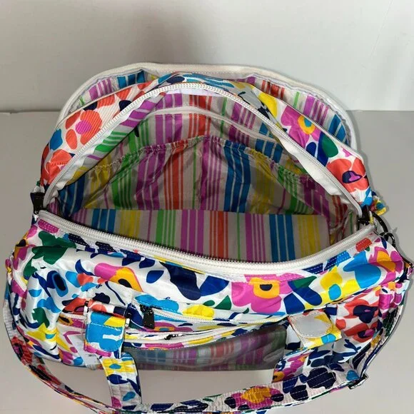 Lug Propeller 2 Overnight Bag Wildflower Brights White with Neon Print - Picture 11 of 16